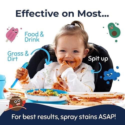 Miss Mouth's Messy Eater Stain Treater Spray - 4oz Stain Remover - Newborn & Baby Essentials - No Dry Cleaning Food, Grease, Coffee Off Laundry, Underwear, Fabric thumbnail 4