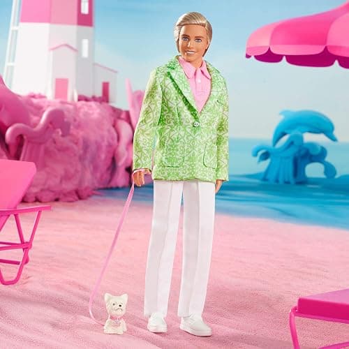Barbie ''Sugar's Daddy'' Ken Doll in Pastel Suit with Dog - Limited Edition The Movie Doll (Exclusive), HPK06 thumbnail 6