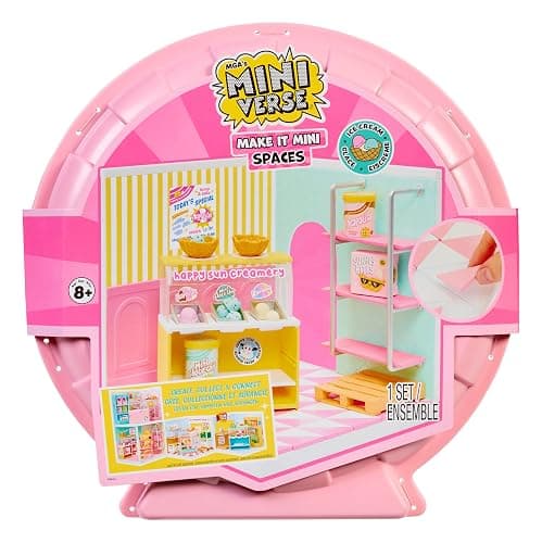 MGA's Miniverse Make It Mini Spaces Ice Cream Shop, Building Set, Customize, DIY Crafts, Rooms, Hobby, Collectors, Display, Gifts, 8+ - Image 1