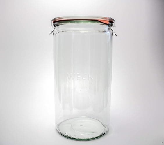 Weck Jar 974 - 1.5L Glass Jars with Large Storage Capacity - Preserving Jars with Airtight Lids Suitable for Pickling - Heat Resistant Canning Jars - Microwave Safe - (1 Jar with Glass Lid) 54 fl. oz thumbnail 6