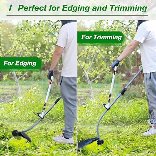 zamazi Upgraded Weedeater Handle, WeedEater Trimmer Handle Extension Lawn Ergonomic String Trimmer for Back Saver, Lawn Care and Landscaping-17.7IN thumbnail 7