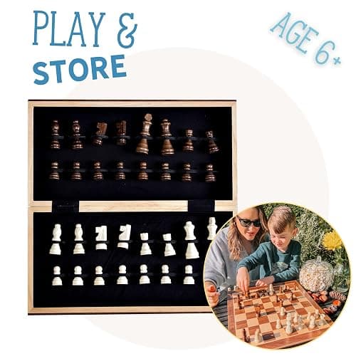 Jaques of London Large Chess Sets | 15" Chess Board | Premium Chess Set For Adults Luxury | Chess Set For Adults with Staunton Chess Pieces | Since 1795… thumbnail 2