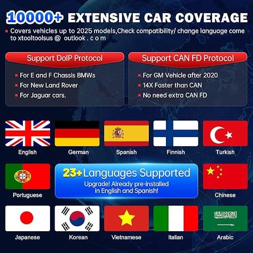 XTOOL D8S Bidirectional Scan Tool 2025 Upgraded Ver. of D8 Scanner, OBD2 Scanner Diagnostic Tool, Topology Mapping, ECU C0ding, 42+ Resets, FCA, CAN FD&DoIP, All System Scanner for Car, 3-Year Update thumbnail 8