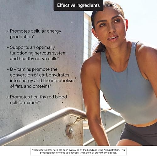 THORNE - Basic B-Complex - Tissue-Ready Vitamin B Complex Supplement with Choline - Supports Cellular Energy Production, Brain Health & Red Blood Cell Formation* - Gluten-Free - 60 Servings thumbnail 5