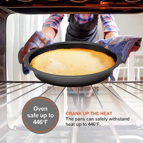 PERLLI Non-Stick 6-Piece Bakeware Set – Carbon Steel with Even Heat Distribution, Oven Safe to 446°F, BPA-Free, Dishwasher Safe, Stackable Baking Tools for Easy Storage and Everyday Cooking - Gray thumbnail 5