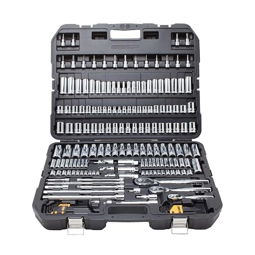 DEWALT 192 Pcs. Mechanics Tool Set, 1/2, 1/4, 3/8 Socket Set, SAE and Metric Socket Wrench Set, Hard Shell Tool Box (DWMT75049) thumbnail 7