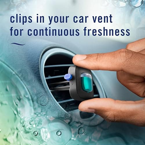 Febreze Car Air Freshener, Odor-Fighting Automotive Vent Clip, Scented Car Accessories, Long Lasting for Strong Odors, Unstopables Fresh Scent, .07 fl oz, 4 Count thumbnail 6