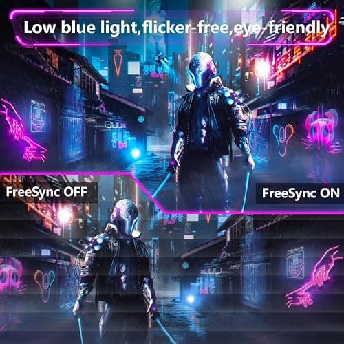 Sealan 24 Inch Curved Gaming Monitor 180hz Full HD 1080P Frameless AMD FreeSync Eye Care DisplayPort HDMI Wall Mountable 250cd/m² Brightness 99% sRGB AMD FreeSync Flicker-Free Blue Light Filter thumbnail 3