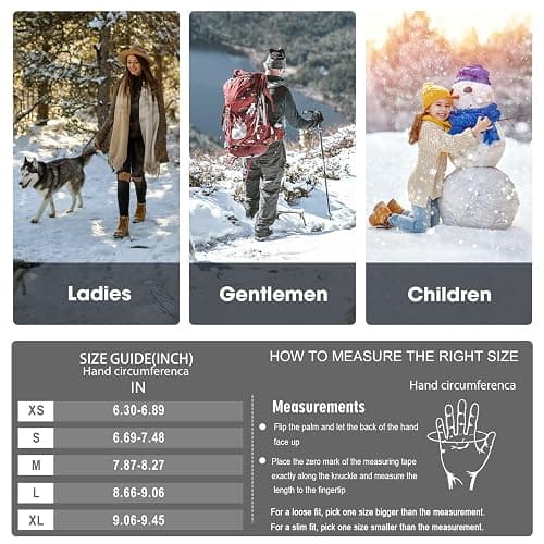 Rahhint Alpaca Wool Fingerless Gloves for Men Women Double-Layer Winter Gloves Warm Windproof Knitted for Typing Driving thumbnail 6