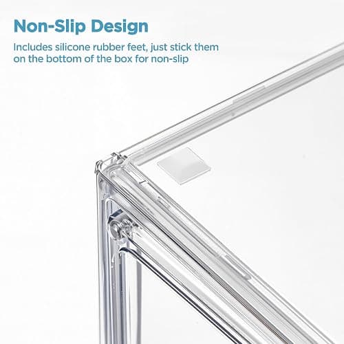 HBlife Baby Bottle Storage Organizer for Countertop Cabinet, 3 Tiers Adjustable Clear Acrylic Bottles Storage Station Case Box Container with 2 Removable Dividers and Magnetic Door, X-Large thumbnail 7