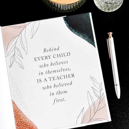 DUNCAN & STONE PAPER CO. Teacher Memory Book – 20 Years Of Memories Notebook for Teachers - Linen Cover Classic Teacher Journal Notebook - Cute Journaling Notebooks (130 Pages) thumbnail 2