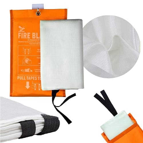 Supa Ant Emergency Fire Blanket for Home and Kitchen - 2 Pack 1500F High Visibility (Glow in The Dark) Smother Kitchen Fire Blanket - CE Certified Hero Fire Blankets Emergency for Home (40in) thumbnail 12