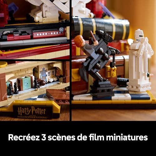 LEGO Harry Potter L’École des Sorciers – Édition Collector - Maquette DIY - Décoration Intérieure - Scènes Miniatures du Film - Figurine d'Hedwige - 3 Minifigurines - Idée Cadeau pour Fan Adulte 76466 thumbnail 9