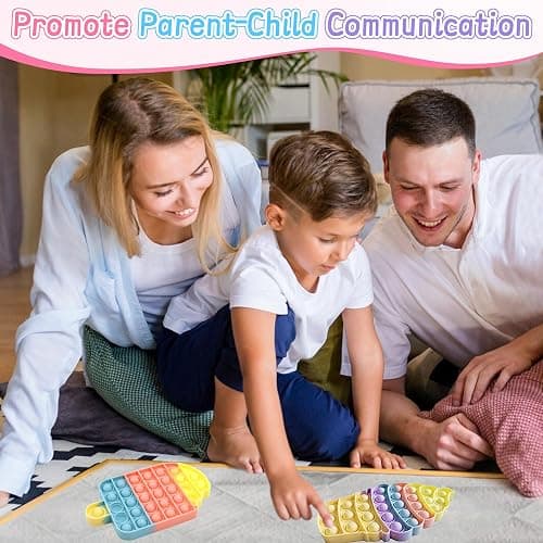 Kids Push Bubble Fidgets Toys, Cute Ice Cream Cone Sensory Toy Gift for Toddler Boys Girls Age 3 4 5-7 Party Favors Classroom Prize Stress Relief OfficeTravel Stuffer thumbnail 2