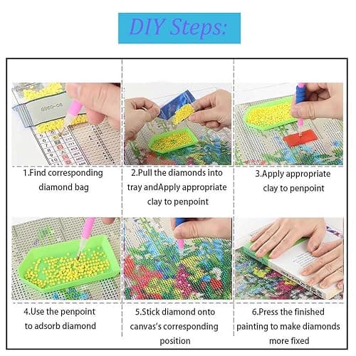 Mosaflare 5D Diamond Painting Kits for Adults, Highland Cow Diamond Art for Beginners, DIY Full Round Drill Paint by Diamonds Dot Gem Art for Adults, Home Wall Decor 12x16 Inch thumbnail 6