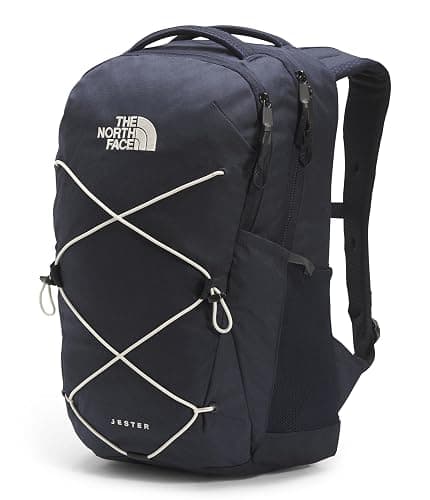 The North Face Jester Everyday Laptop Backpack - Commuter Daypack, Water Repellent, Laptop Sleeve, Aviator Navy Light Heather/Vintage White-NPF, One Size thumbnail 4