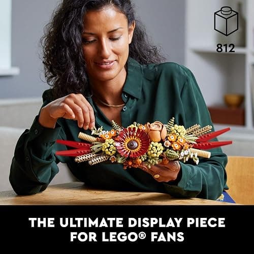 LEGO Icons Dried Flower Centerpiece Building Sets for Adults, Ages 18+ Years - Fall & Thanksgiving Decorations for Dinner Table or Mantel - 10314 thumbnail 3