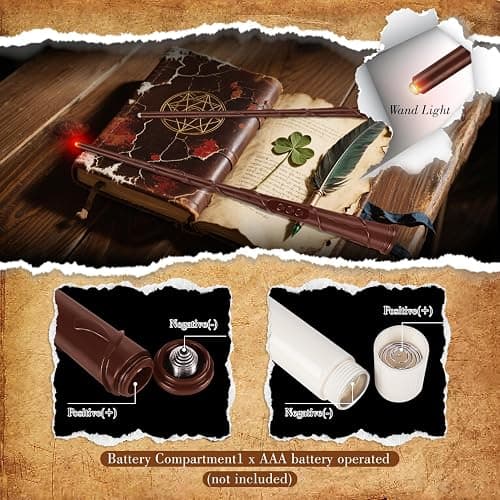 CAKETYCG 24 Pcs Halloween LED Magic Hanging Floating Candles, Taper Flickering Flameless with 2 Magic Wands - Candle Set for Halloween, Christmas, Weddings, Birthdays & Fantasy Ambiance... thumbnail 9