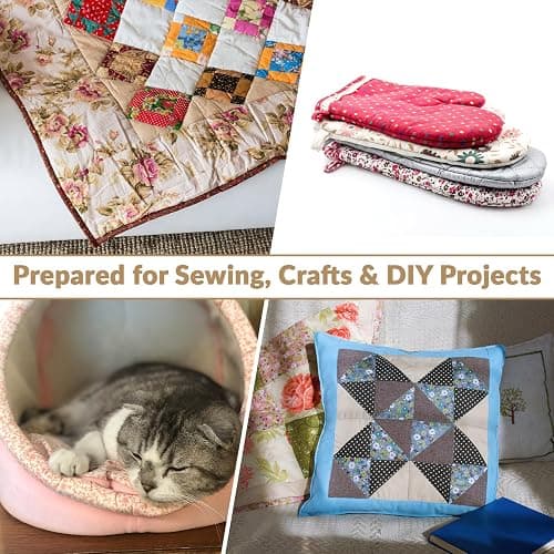47" x 59" 100% Natural Cotton Quilt Batting, Breathable Crib Size Batting | 200 g/m², Lightweight, for Quilting Potholders, Needle Friendly Seamless Filling for Sewing Crafts thumbnail 8