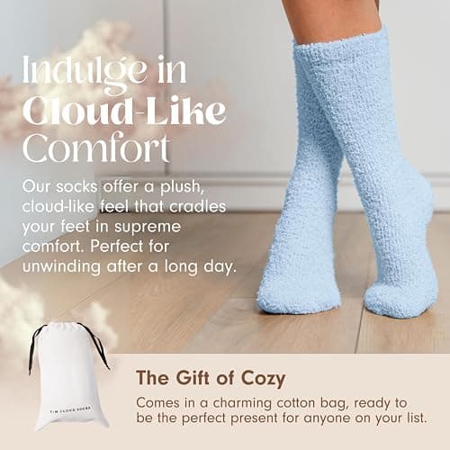 Unboxme Gifts Warm & Cozy Ultra-Luxe Cloud Sock for Women & Men - Super Soft Luxurious Fabric Sleep Socks thumbnail 3