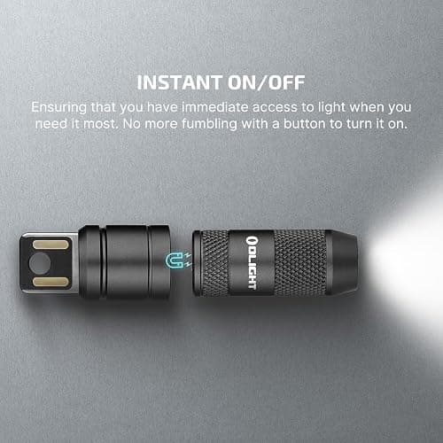 OLIGHT IMINI 2 EDC Rechargeable Keychain Flashlight, 50 Lumens Compact and Portable Mini LED Keyring Lights with Built-in Battery Ideal for Everyday Carry and Emergencies (Black) thumbnail 4