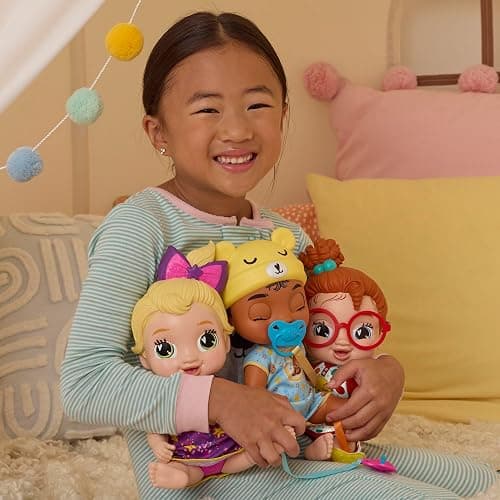 Baby Alive Lil Dreamer Dottie Doodle Sleepy Baby Doll Set, Red Hair, Fun Sleepover Theme, Preschool Toys for Girls & Boys 3 Years & Up thumbnail 7