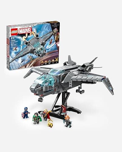 LEGO Marvel The Avengers Quinjet 76248, Spaceship Building Toy Set with Thor, Iron Man, Black Widow, Loki and Captain America Minifigures, Infinity Saga thumbnail 7