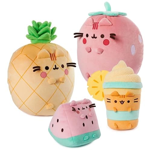 GUND Pusheen Strawberry Scented Squisheen Plush, Squishy Toy Stuffed Animal for Ages 8 and Up, Pink, 11” thumbnail 7