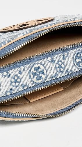 Tory Burch Women's Miller T Monogram Denim Mini Crossbody Bag thumbnail 5