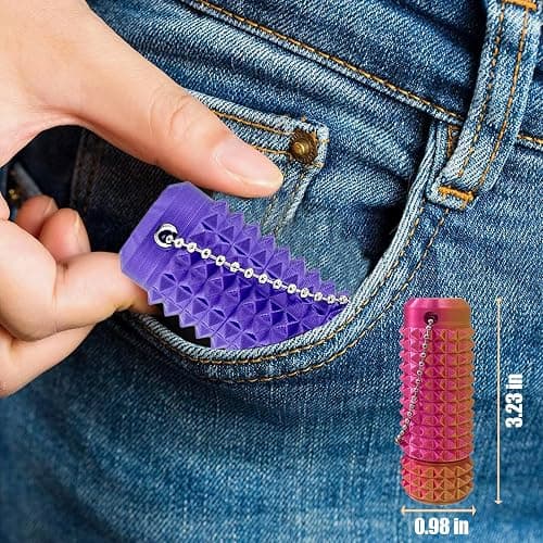 2Pcs Upgrade Little Pain Ouchies Pain Stim Fidget, 3D Printed Fidget Toys Anxiety Relief Items, Rotatable Grippie Stim Keychain, Stim Toys for Autistic Adults, Hard Spiky Sensory Toys, Easter Gifts thumbnail 4