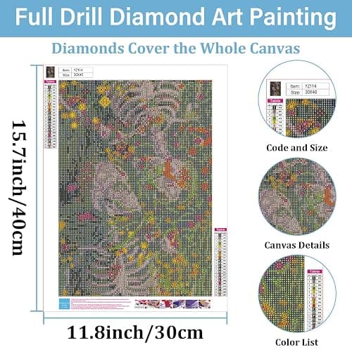 hkejoi Skull Diamond Art Kits for Adults,Skeleton Diamond Painting Kits,Skeleton Gem Art Kits Everlasting Love for Home Wall Decor 12x16 inch thumbnail 3