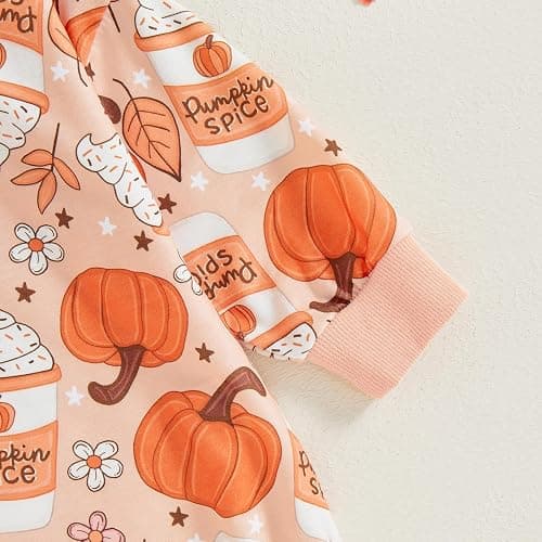 BemeyourBBs Newborn Baby Boy Girl Fall Winter Clothes Long Sleeve Bubble Sweatshirt Romper Cute Infant One Piece Outfit thumbnail 5