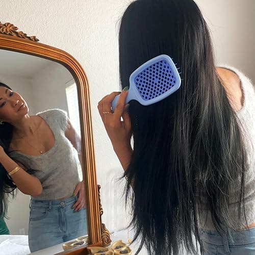 FHI Heat - UNbrush Detangling Brush Combo Pack — Original & Mini UNbrush Hairbrush for All Wet/Dry Hair Types — DuoFlex Anti Static Hair Brush, Vented Detangler Brush for Pain-Free Styling thumbnail 3