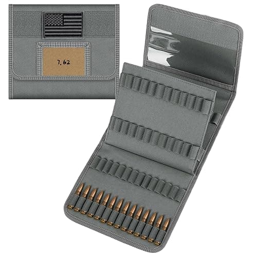 bvya Tactical Molle Outdoor 100 Rounds Rifle Ammo Bag Foldable Utility Hunting Rifle Magazine Pouch 100 Rifle Bullets Cartridge Holder for .22LR .222 .223 REM 5.56mm - Image 1