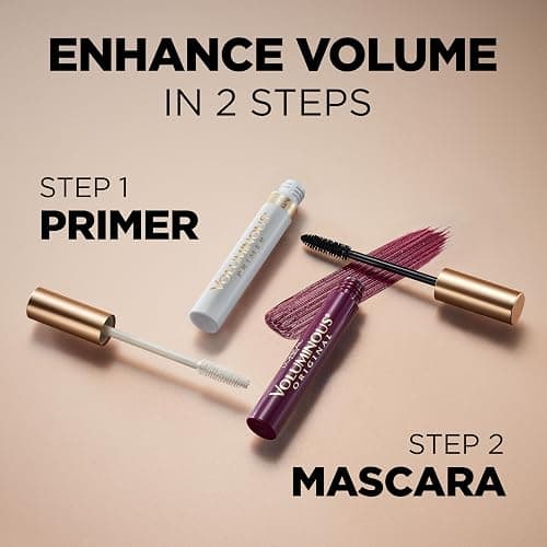 L'Oreal Paris Makeup Voluminous Original Mascara, Deep Burgundy, 0.26 Fl Oz thumbnail 5