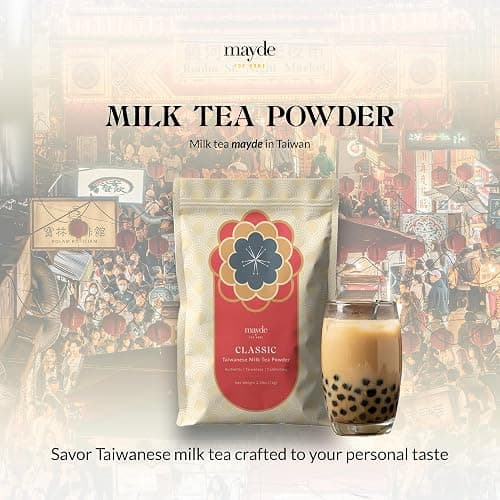 Mayde Taiwanese Classic Milk Tea Powder, Instant MilkTea Powder From Taiwan, For Boba Milk Tea, 2.2 lbs - Classic thumbnail 3