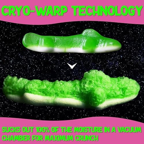 UFO Pack - 9 Kinds of Premium Freeze Dried Candy - Cosmic Crunchies, Moon Clouds, Space Sharks, Alien Tongues, Lemon Stars and More Shipped in a Spaceship Box for Protection - 9 Pack thumbnail 6