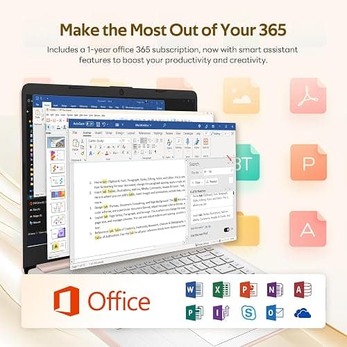 HP Flagship 14" HD Student&Business Laptop with AI Copilot, 13th Gen Intel 4-Core, 4GB RAM, 256GB Storage (128GB UFS + 128GB Docking Station), 1 Year Office 365, 720p Webcam, Win 11, Pale Rose Gold thumbnail 6
