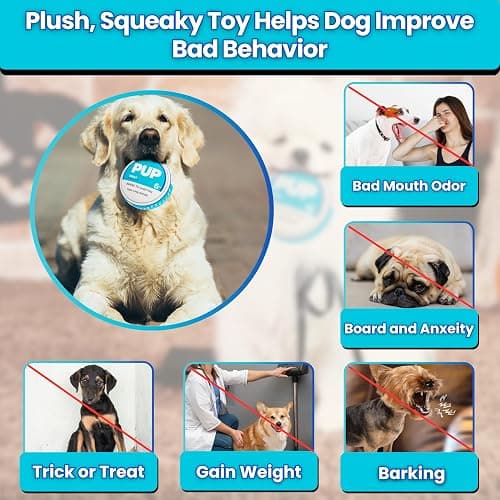 PUP Pouch Funny Parody Dog Toy | Plush Squeaky & Durable | Interactive Chew Toy for Small, Medium & Large Dogs | Upgraded Tough Fabric | Puppy Gift | Stuffed Novelty Crinkle Toy | Cool Pet Present thumbnail 2