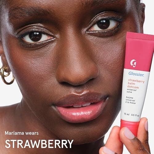 Glossier Balm Dotcom Lip Balm & Universal Salve, Strawberry Jammy Pink Tint | Up to 12-Hour Moisture, Nourishes Dry Cuticles & Skin, Antioxidant-Rich Lanolin, Beeswax & Castor Oil, Cruelty-Free thumbnail 6