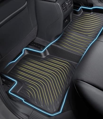 Landrol Car Floor Mats Replacement for Honda Civic Sedan & Sedan Si 2012-2015 (Not for Coupe) Heavy Duty Liner Custom Fit All Weather Protection Carpets Coverage Waterproof Durable Odorless thumbnail 5