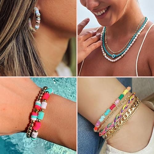 Friendship Bracelet Making Kit 96 Colors, 900pcs Letter Beads, 100pcs Number Bead, Gold Silver Spacer Charms for Concert Bracelets Jewelry Craft thumbnail 6