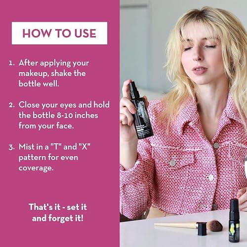 Skindinavia The Makeup Finishing Spray, Bridal Makeup Setting Spray, All-Day Wear, Long-Lasting Up to 16+ Hours, Heat-Resistant & Waterproof, Wedding Day, Bridal Shower Gift, 8.0 Oz thumbnail 4