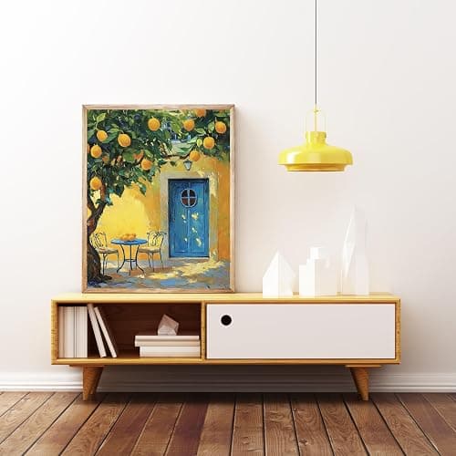 5DDIYART Lemon Fruit Paint by Numbers for Adults Beginner, Paint by Number Kits on Canvas Without Framed,Paint by Easy Acrylic Painting Home Wall Decor 16x20inch thumbnail 2