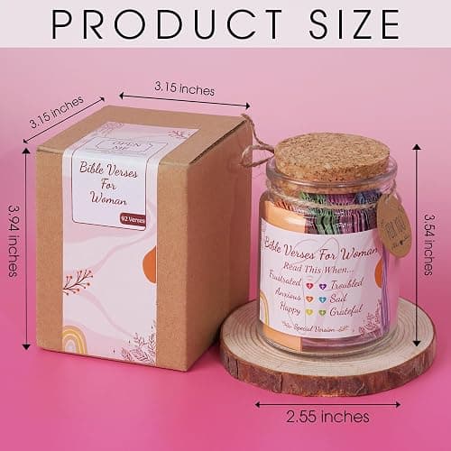 Bible Verses Jar for Women – Christian Gifts For Women, Color Coded Scripture Jar, Christian Valentine Gifts for Her thumbnail 3