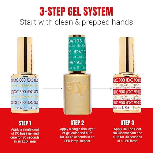 DND Diva Gel Polish Set, First Class Collection, UV/LED GelPolish and Air Dry Nail Lacquer, Matching Chip-Free Polish Duo, 0.5 Fl Oz Each thumbnail 5