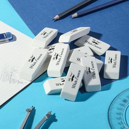 Mr. Pen- Erasers, Pencil Eraser, 12 Pack, White Erasers, Eraser, Eraser Pencil thumbnail 7