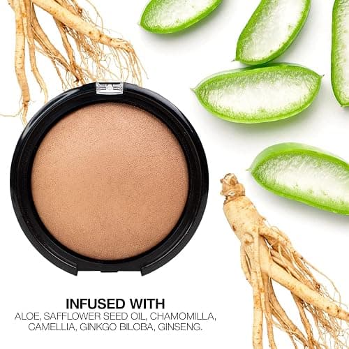 Palladio Baked Bronzer, Highly Pigmented and Easy to Blend, Shimmery Bronzed Glow, Use Dry or Wet, Lasts all day long, Provides Rich Tanning Color Finish, Powder Compact, Illuminating Tan thumbnail 4