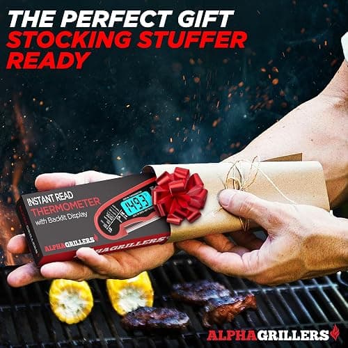 Alpha Grillers Meat Thermometer Digital - Instant Read Food Thermometer for Cooking and Grilling Stocking Stuffers for Men Christmas Gifts for Men thumbnail 6
