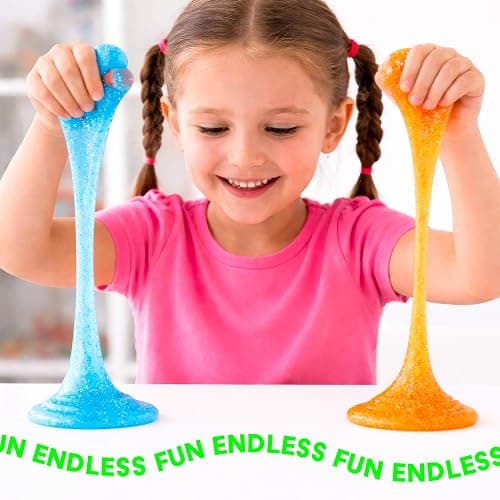 Goody Putty Neon Glitter Fidgety Putty Toy for Kids (1 Set (5 Tins)) thumbnail 3